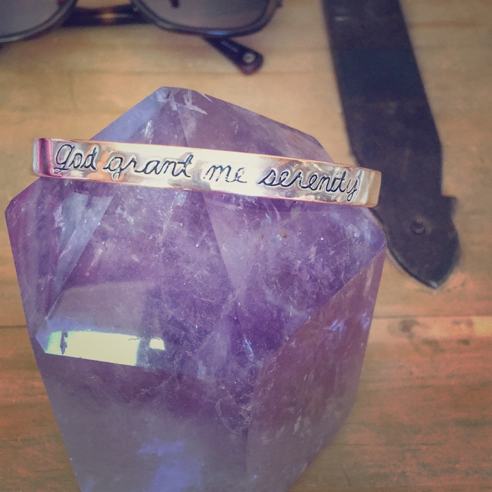 “God grant me the serenity” bangle